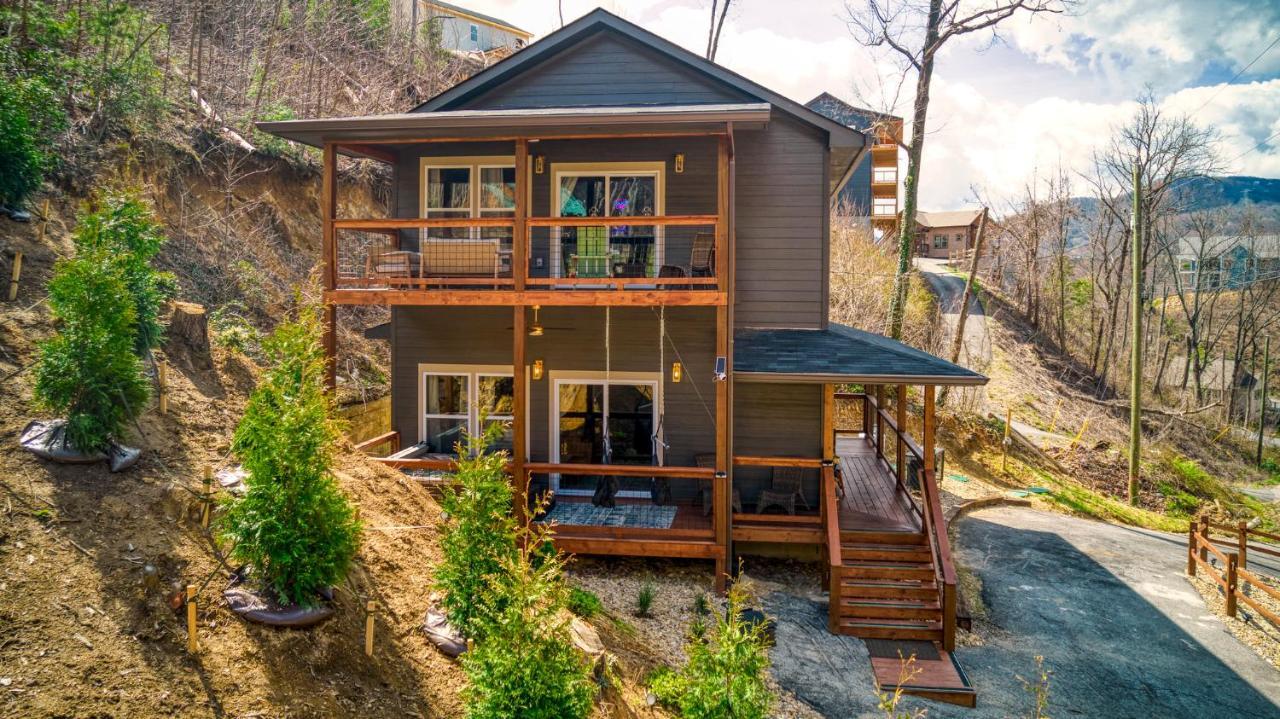 Mins To Gburg Sleeps 8 Hot Tub Arcade Area Pool Villa Gatlinburg Exteriör bild